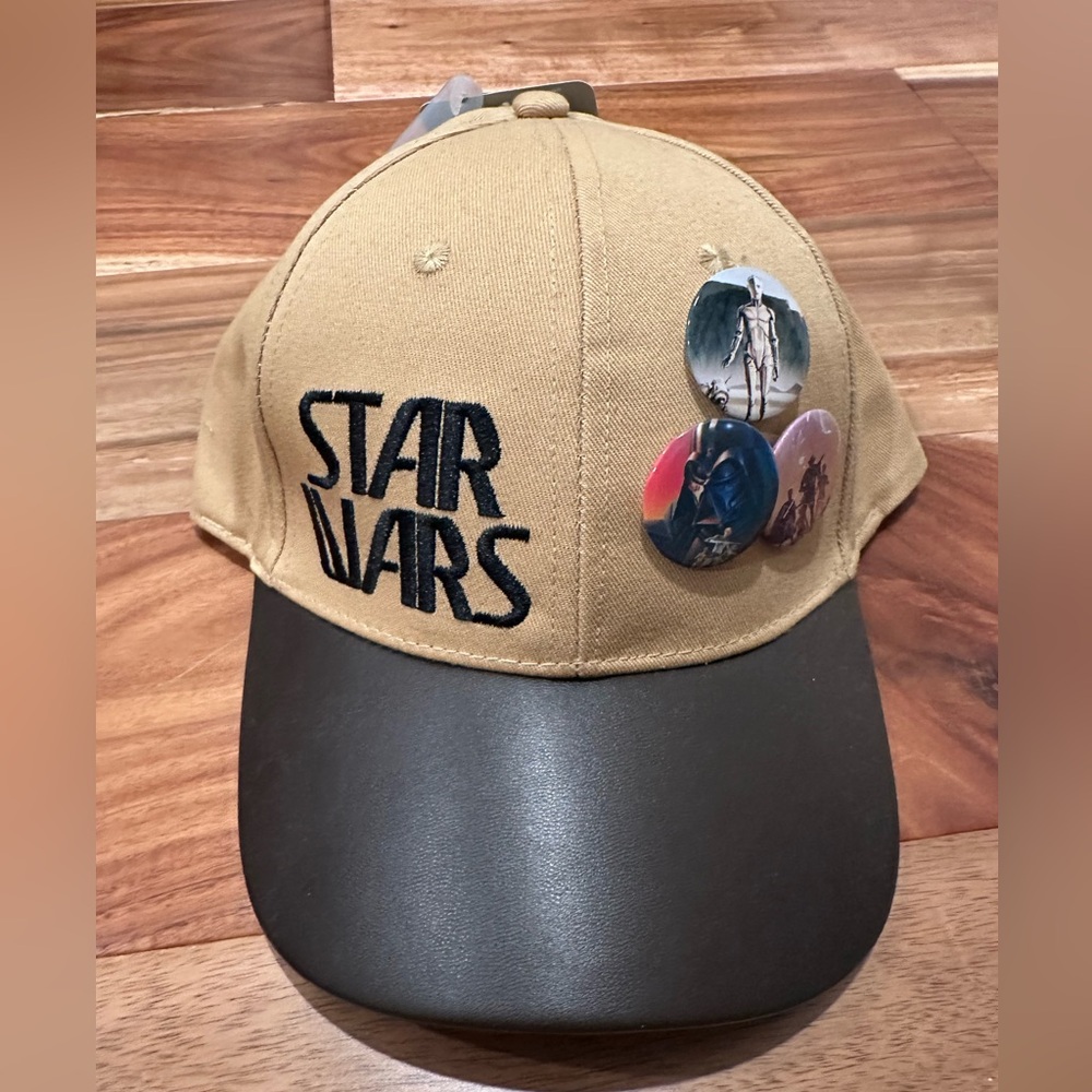 Disney Parks Star Wars 45th Anniversary Concept Series Ball Cap with Button Pins